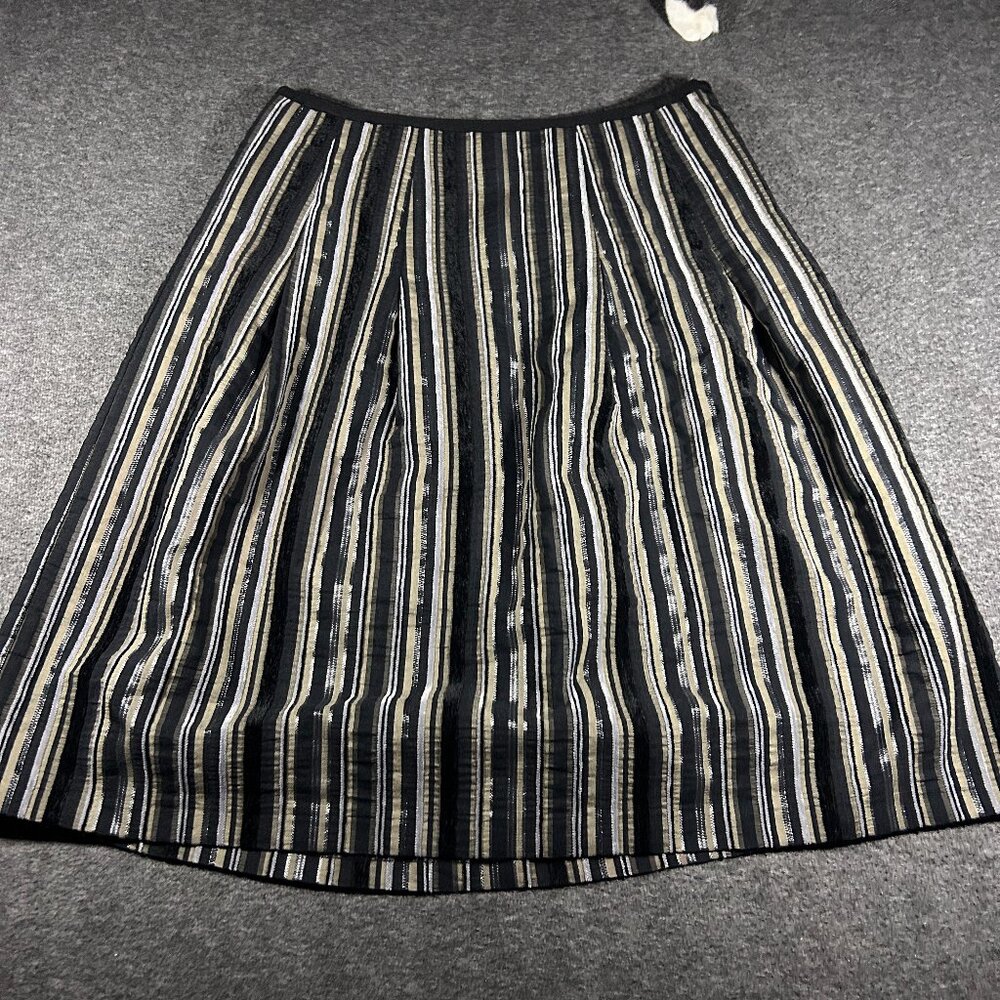 Vintage Skirt Womens 10 Felicia & Co Velvet‎ Stripe Whimsigoth Fairy Goth A Line
